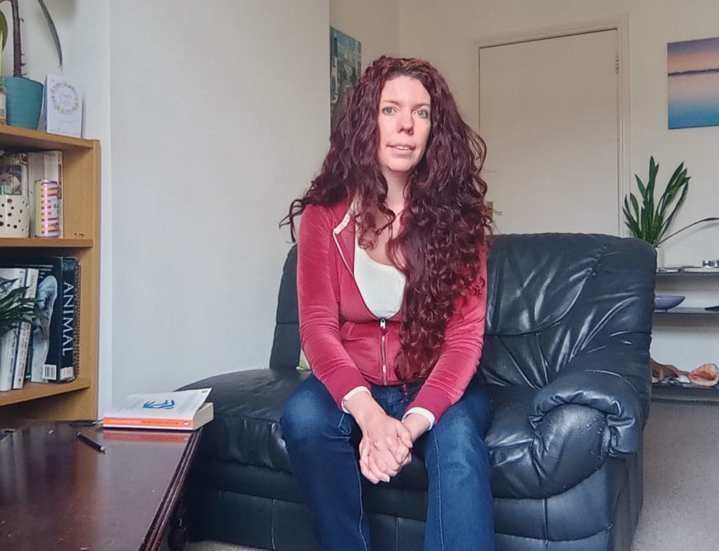 Click for larger image Photo of me in red hoodie